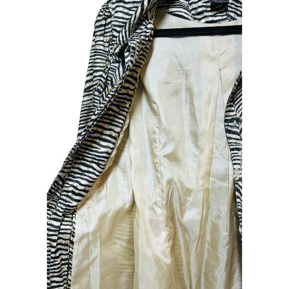 Lui Animal Print belted Trench Coat Women’s Size Small - Picture 5 of 8